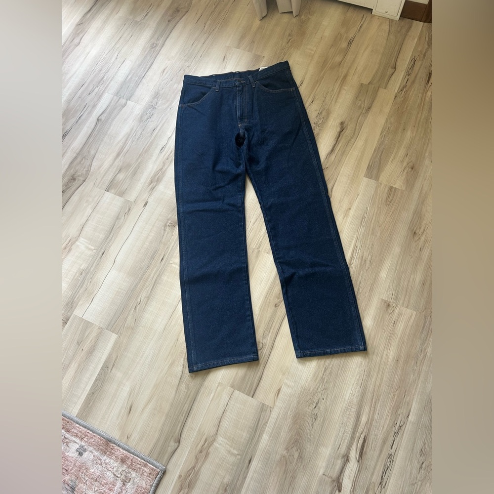 Wrangler Men’s Straight Leg Dark Indigo Jeans